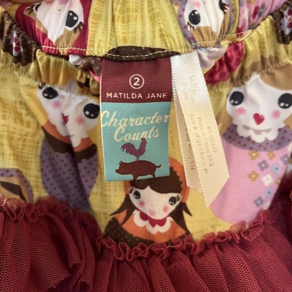 Matilda Jane Character Counts Heart Soul Sylvia Russian Doll Tutu Skirt Size 2 - Picture 7 of 11